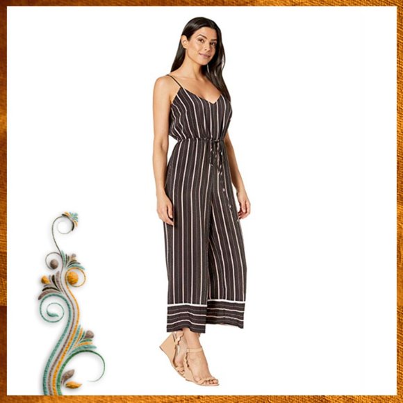Vince Camuto Sleeveless Stripe Cami Jumpsuit - Picture 3 of 5